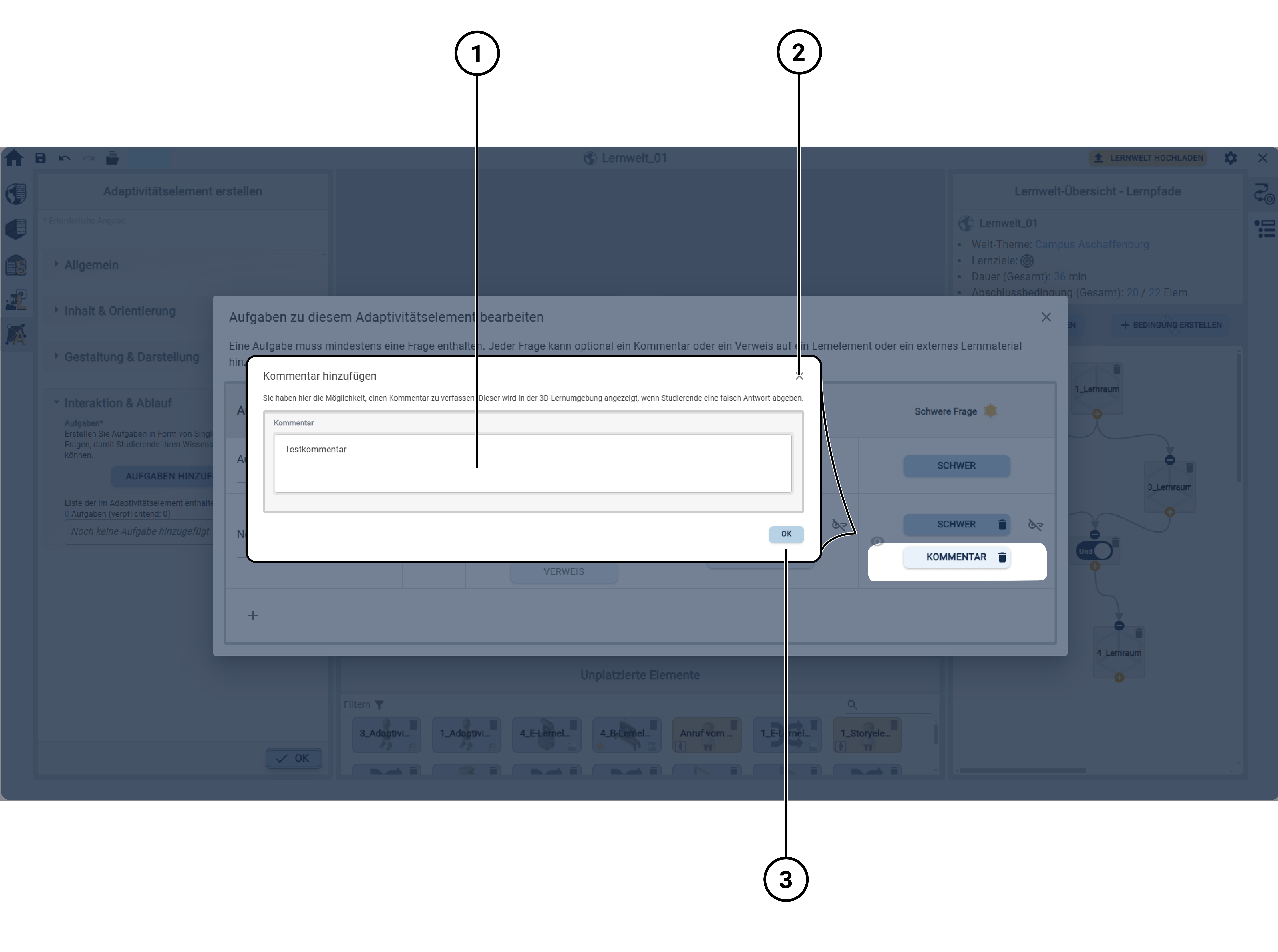 AngabenZumAdaptivitaetselementKommentarCallout