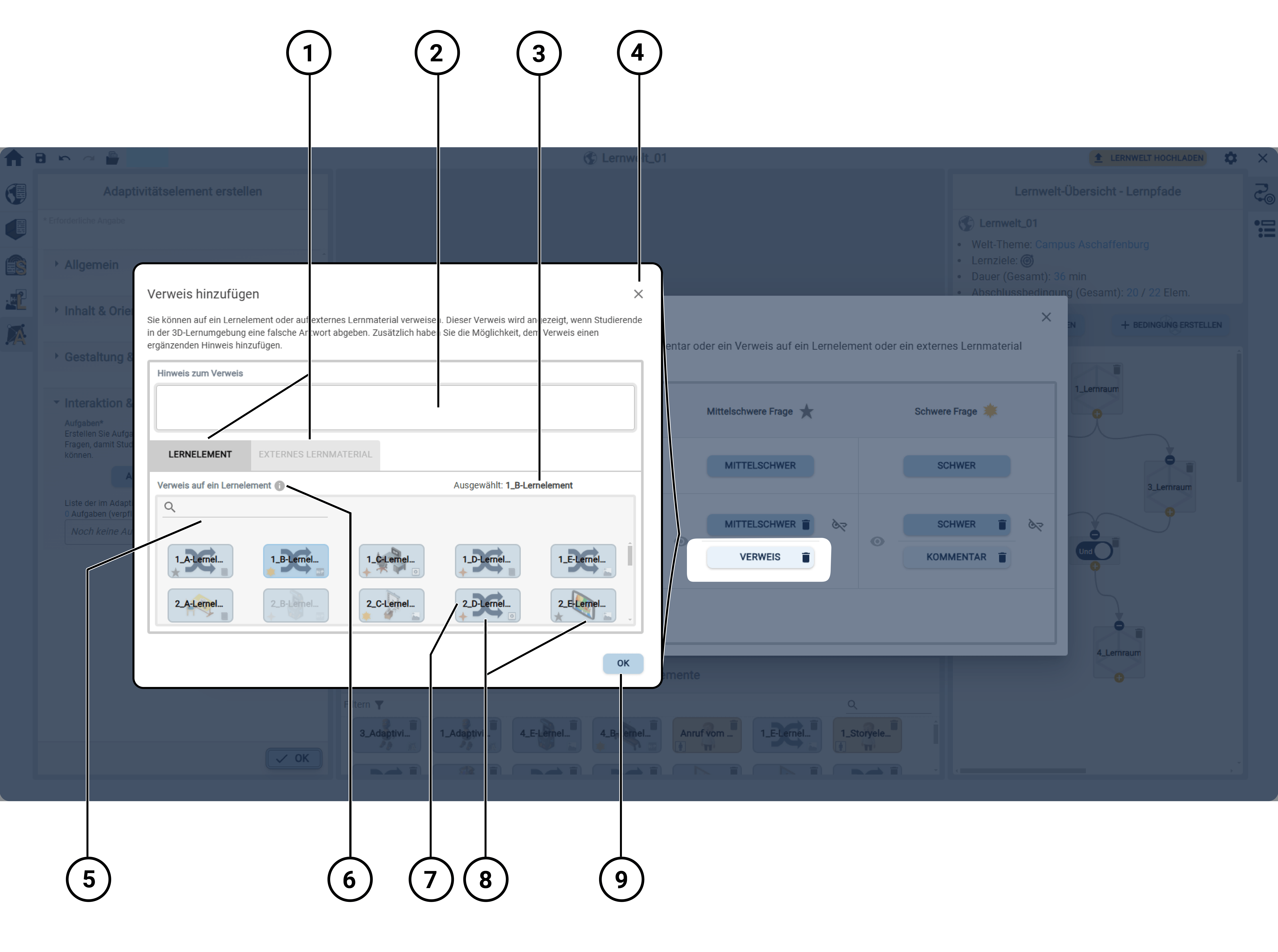 AngabenZumAdaptivitaetselementAufgabeVerweis