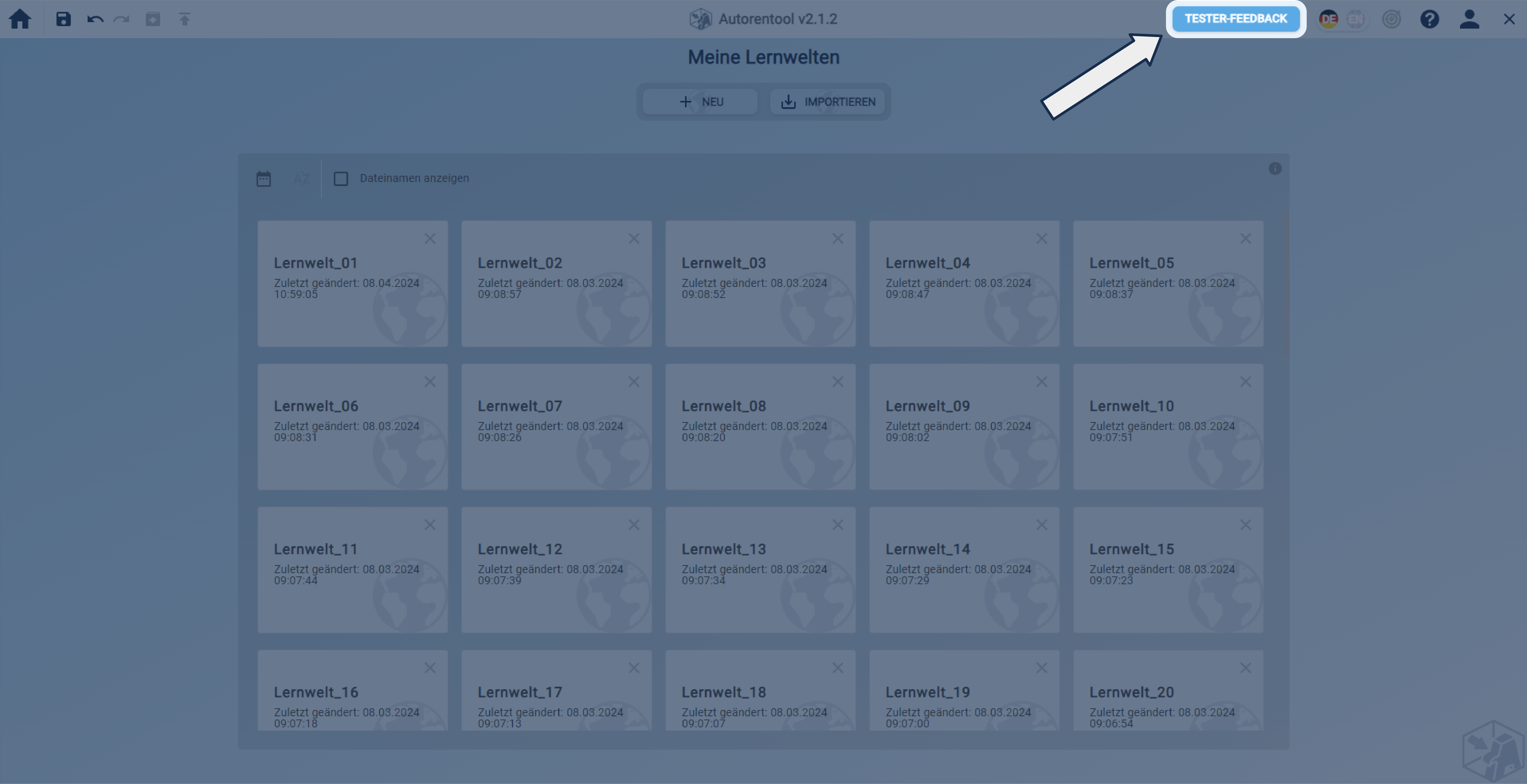 BenutzungsoberflaecheStartseiteFeedbackButtonCallout BenutzungsoberflaecheStartseiteFeedbackButtonCallout