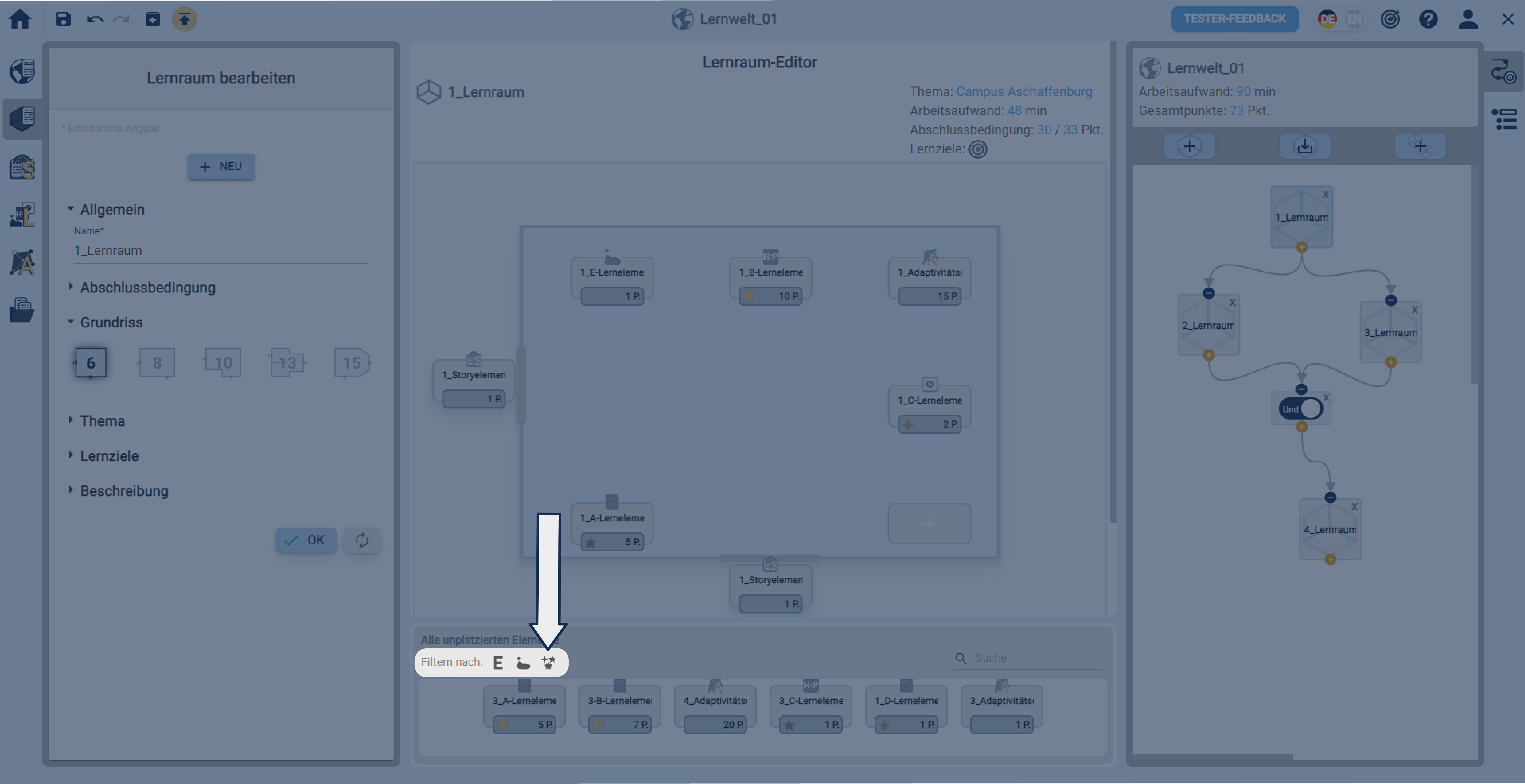 UnplatzierteElementeFilternSchwierigkeit UnplatzierteElementeFilternSchwierigkeit